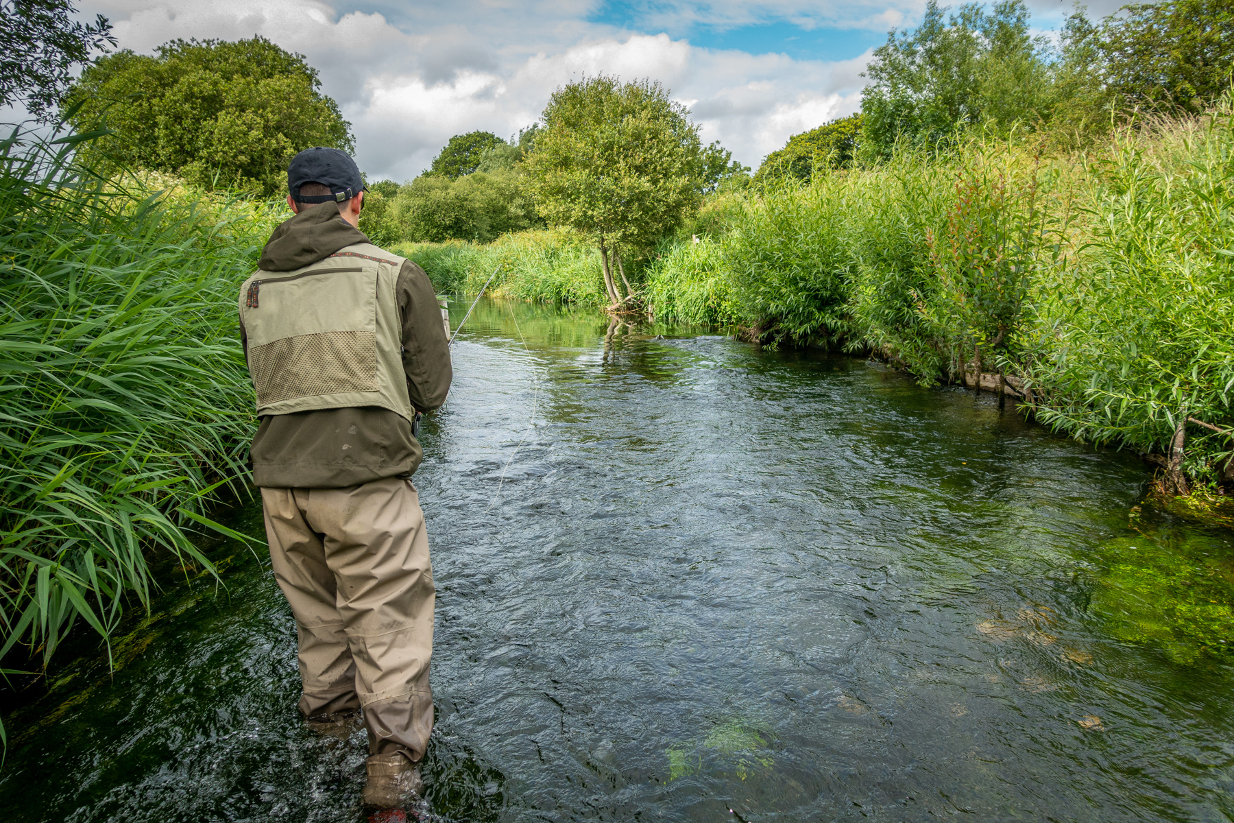 Flyfishing on the Dorset Allen