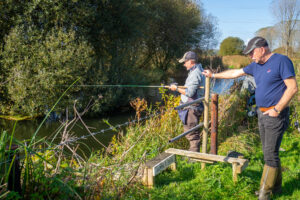 Trotting on the River Allen for Grayling